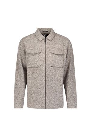 No- Excess No- Excess overshirt zipper wool look 29510818sn Overshirt 102 grey melange