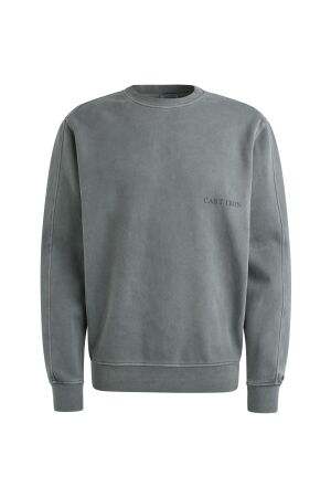 Cast Iron Cast Iron relaxed fit sweat peached overdye csw2508440 Trui 9096 stormy weather