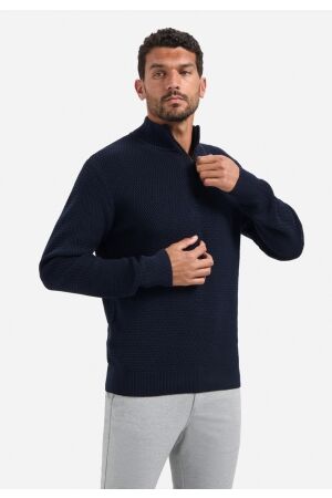 No- Excess No- Excess pullover half zipper 2 coloured melange. 29230904s Trui 078 night 078 night