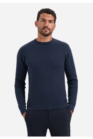 No- Excess No- Excess pullover crewneck jacquard solid 29230916 Trui 078 night