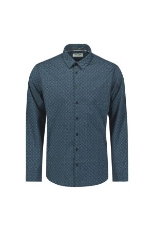 No- Excess No- Excess shirt strech allover printed 29430927 Overhemd 078 night