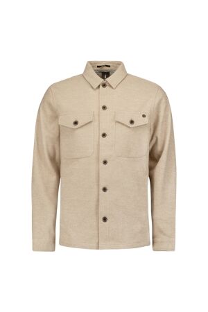 No- Excess No- Excess overshirt button closure melange 29510821sn Overshirt 043 khaki