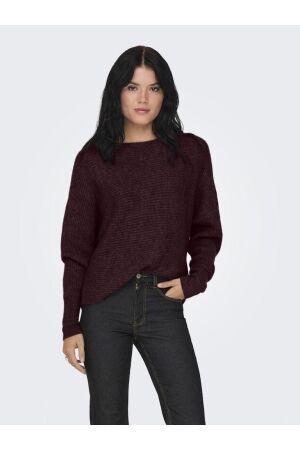 Only Only onldaniella l/s pullover knt noos Trui 4801567 mauve wine melange