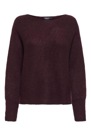 Only Only onldaniella l/s pullover knt noos Trui 4801567 mauve wine melange