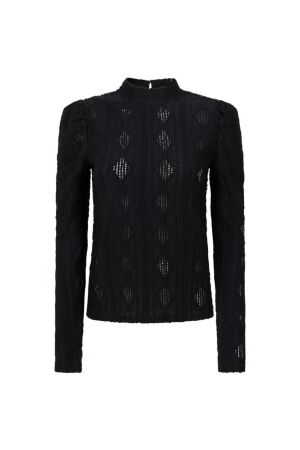 Aaiko Aaiko ivona argyle pes 133 T-shirt Lange mouw 000900 black
