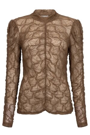 Aaiko Aaiko tyler pa 123 T-shirt Lange mouw 181029 bison brown 181029 BISON BROWN