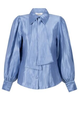 Aaiko Aaiko veronne tie shimm ray 517 2 Blouse 164021 office blue