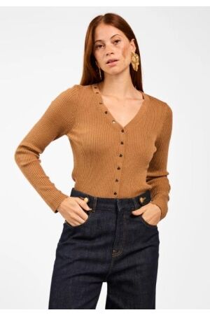Aaiko Aaiko amalia wo 310 Vest 181029 bison brown