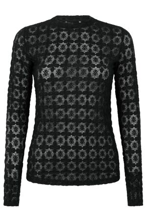 Aaiko Aaiko mason co 155 T-shirt Lange mouw 900 black