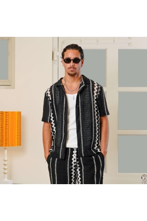 Quotrell Quotrell granada shirt sh99866 Overhemd 2293 black/off white
