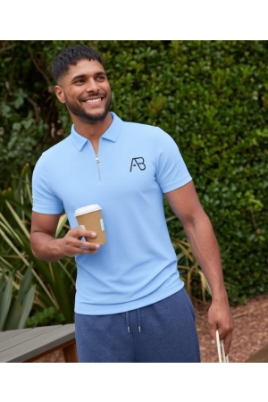 AB Lifestyle AB Lifestyle prime polo ab.ss25014 Poloshirts cornflower blue