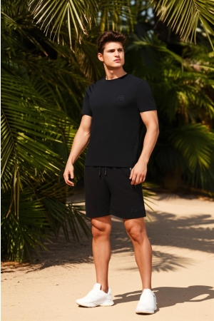 AB Lifestyle AB Lifestyle prime tee ab.ss25015 Print T-shirts jet black