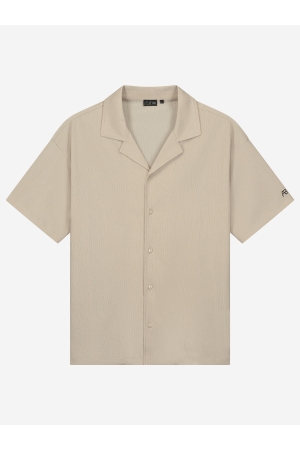 AB Lifestyle AB Lifestyle riveira shirt ab.ss25037 Overhemd beige