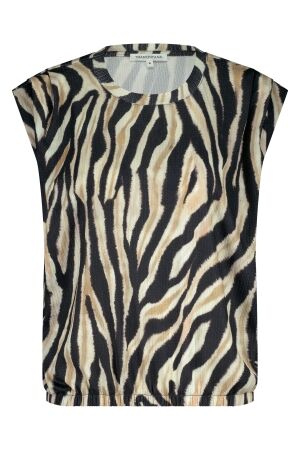 Tramontana Tramontana sleeveless top savannah stripes d02-17-401 Tops en Singlets 009991 printneutrals