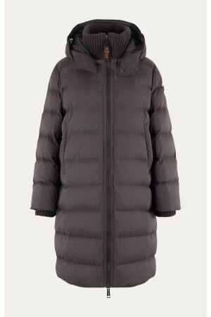 Moscow Moscow 12-08-brandylong Winterjassen dark brown solid