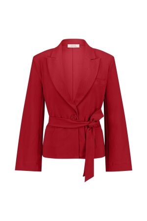 Studio Anneloes Studio Anneloes lette honeycomb blazer 12462 Blazers 3200 dark red