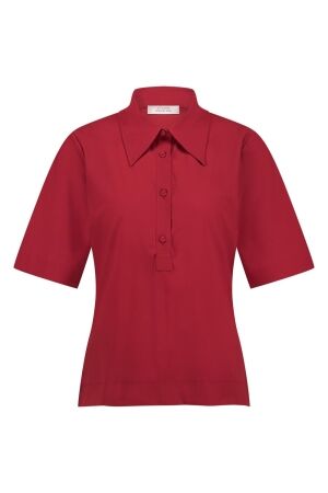 Studio Anneloes Studio Anneloes kerstin polo top 12467 Poloshirts 3200 dark red