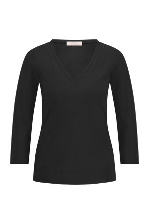 Studio Anneloes Studio Anneloes emma vneck top 12476 T-shirt Lange mouw 9000 black
