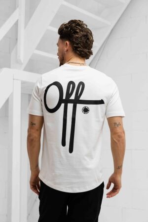 Off the Pitch Off the Pitch fullstop slim fit tee otp251024 Print T-shirts 100 white