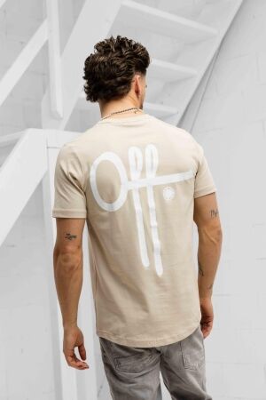 Off the Pitch Off the Pitch fullstop slim fit tee otp251024 Print T-shirts 103 sand