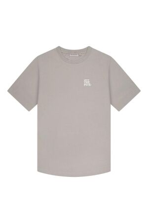 Off the Pitch Off the Pitch fullstop slim fit tee otp251024 Print T-shirts 901 light grey