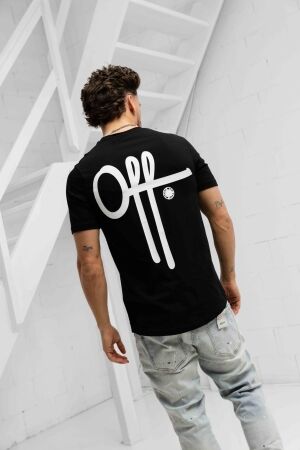 Off the Pitch Off the Pitch fullstop slim fit tee otp251024 Print T-shirts 998 black