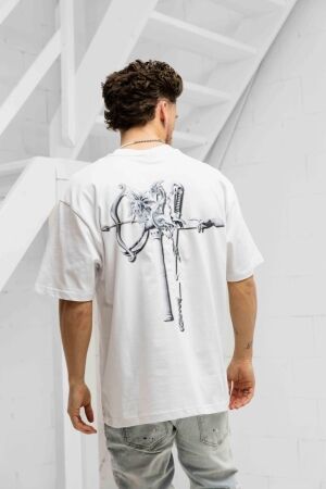 Off the Pitch Off the Pitch museum loose fit tee otp251034 Print T-shirts 100 white