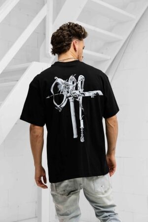 Off the Pitch Off the Pitch museum loose fit tee otp251034 Print T-shirts 998 black