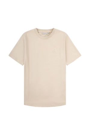 Off the Pitch Off the Pitch backburn faded slim fit tee otp251056 Print T-shirts 103 sand