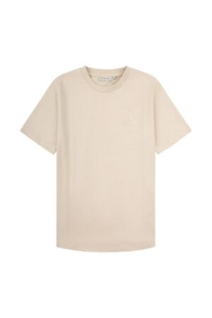 Off the Pitch Off the Pitch backburn faded slim fit tee otp251056 Print T-shirts 103 sand