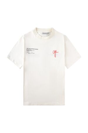 Off the Pitch Off the Pitch neo regular fit tee otp251052 Print T-shirts 102 off white