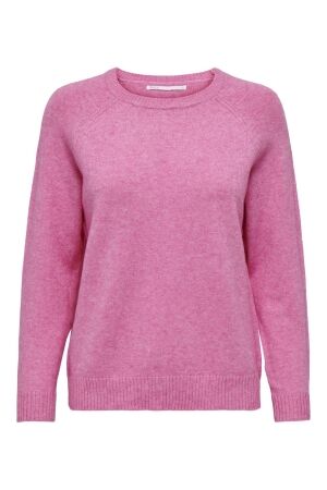 Only Only onllesly kings l/s pullover knt noos 15170427 Trui carmine rose melange