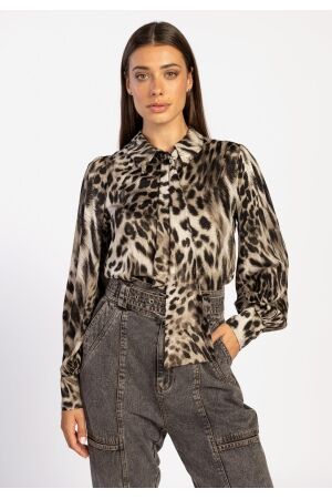 Aaiko Aaiko charonne vis 503 Blouse 193901 dark grey