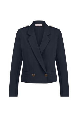 Studio Anneloes Studio Anneloes bing bonded blazer 12511 Blazers 6900 dark blue