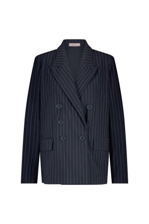 Studio Anneloes Studio Anneloes avalon pinstripe blazer 12520 Blazers 6911 dark blue/off white
