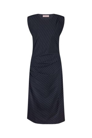 Studio Anneloes Studio Anneloes charlie pinstripe dress 12522 Jurk 6911 dark blue/off white