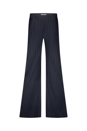 Studio Anneloes Studio Anneloes pilar pinstripe trousers 12523 Broek 6911 dark blue/off white