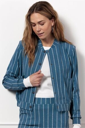 Studio Anneloes Studio Anneloes benny pinstripe jacket 12525 Jackets 6211 denim blue/off white