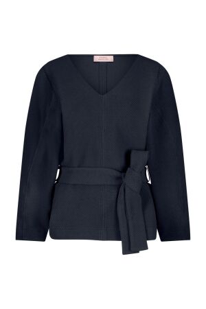 Studio Anneloes Studio Anneloes gaby honeycomb top 12534 T-shirt Lange mouw 6900 dark blue