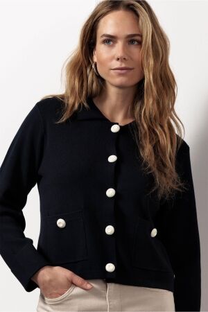 Studio Anneloes Studio Anneloes kenzie cardigan 12581 Vest 6900 dark blue