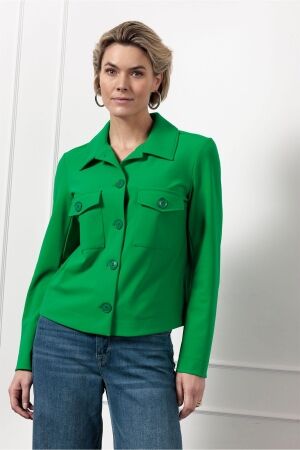Studio Anneloes Studio Anneloes claire bonded jacket 12539 Jackets 7900 clover green