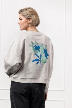 Studio Anneloes Studio Anneloes nina print sweater 12588 Sweater 1169 off white/dark blue