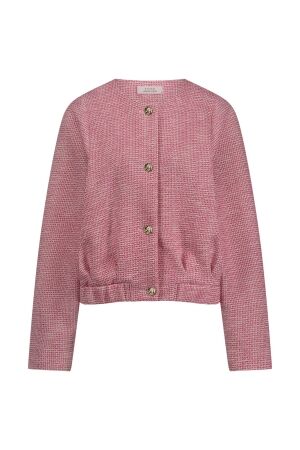 Studio Anneloes Studio Anneloes koosje tweed jacket 12569 Jackets 5211 cherise/offwhite