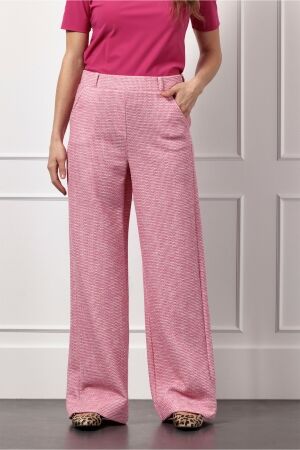 Studio Anneloes Studio Anneloes lexie tweed trousers 12570 Broek 5211 cherise/offwhite 5211 cherise/offwhite