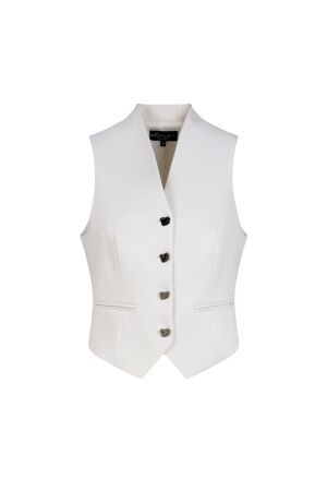 Elvira Casuals Elvira Casuals gilet moise e1 25-014 Gilets 15 off white