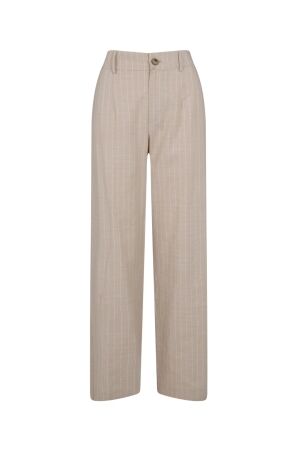 Elvira Casuals Elvira Casuals trouser maya stripe e1 25-048 Broek 344 creme pin stripe