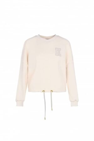 Elvira Casuals Elvira Casuals sweater nora e1 25-055 Sweater 796 ecru
