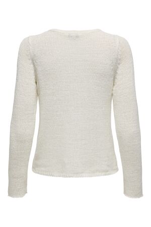 Only Only onlgeena l/s v-neck knt noos Trui cloud dancer