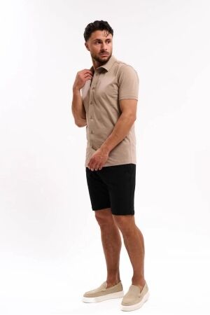 Malelions Malelions short sleeve shirt mm1-hs25-51 Overhemd 336 taupe