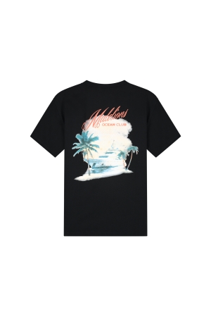 Malelions Malelions yacht t-shirt mm1-hs25-57 Print T-shirts 900 black